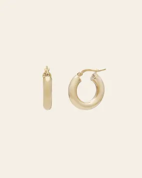 10mm Chubby Hoops - 10k Gold