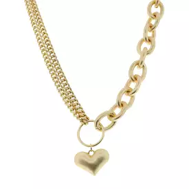 16 MATTE HEART NECKLACE, 3 EXT.