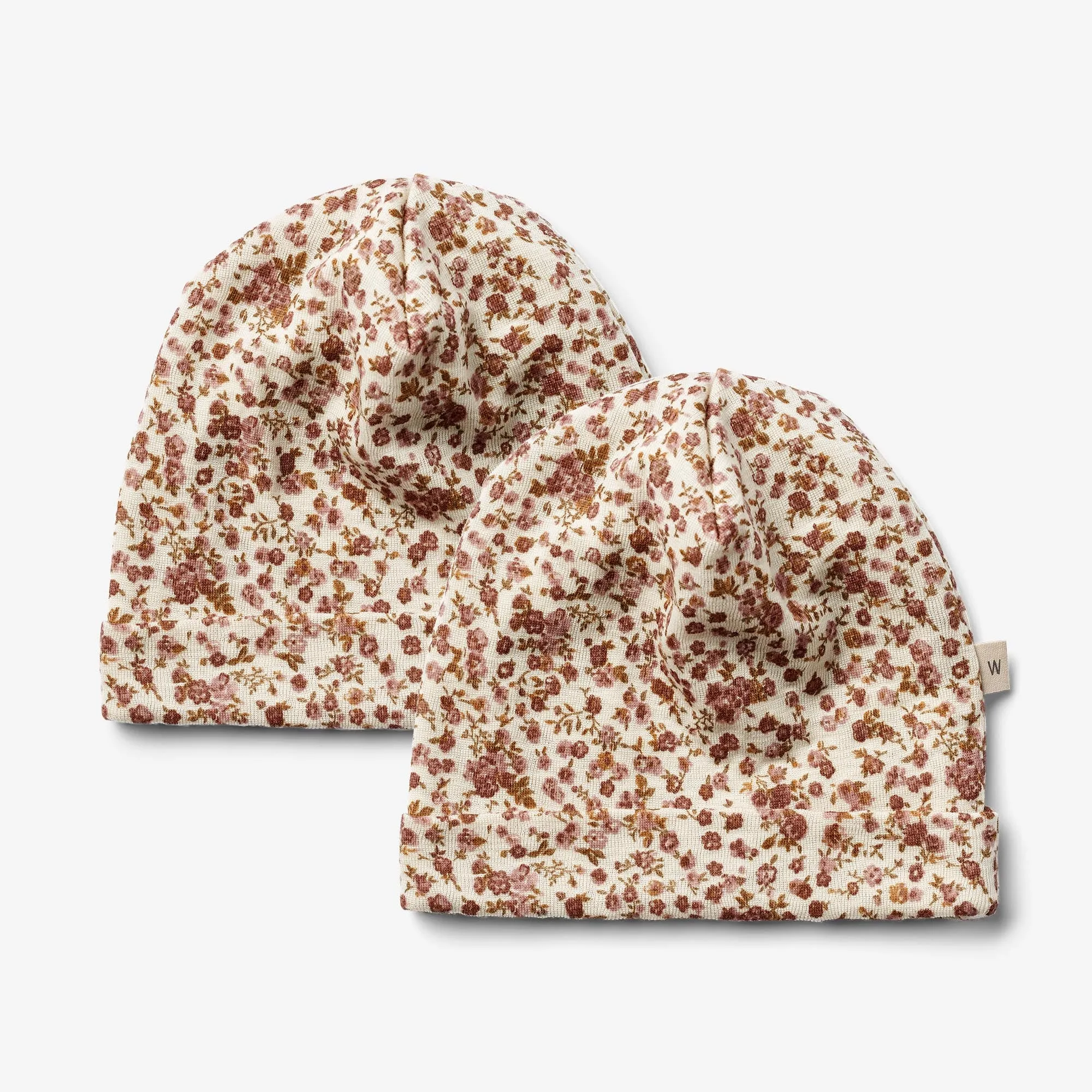 2 Wool Hat Emo - rose flowers