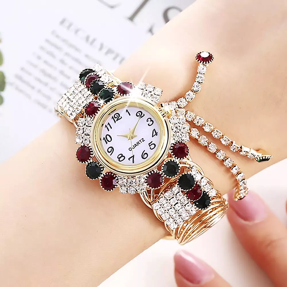 2020 Top Brand Luxury Rhinestone Bracelet Watch