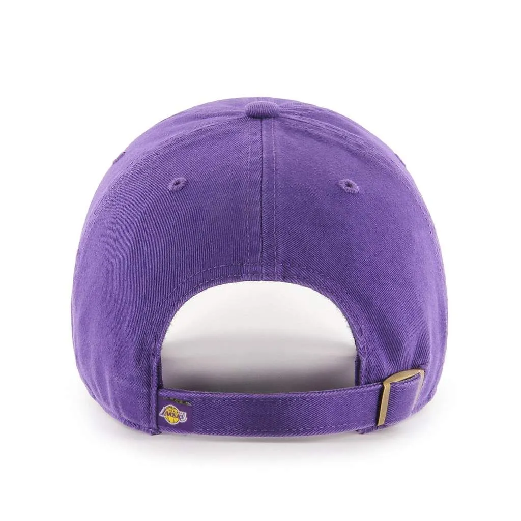 47 NBA-27 Los Angeles Lakers Clean Up Cap In Purple