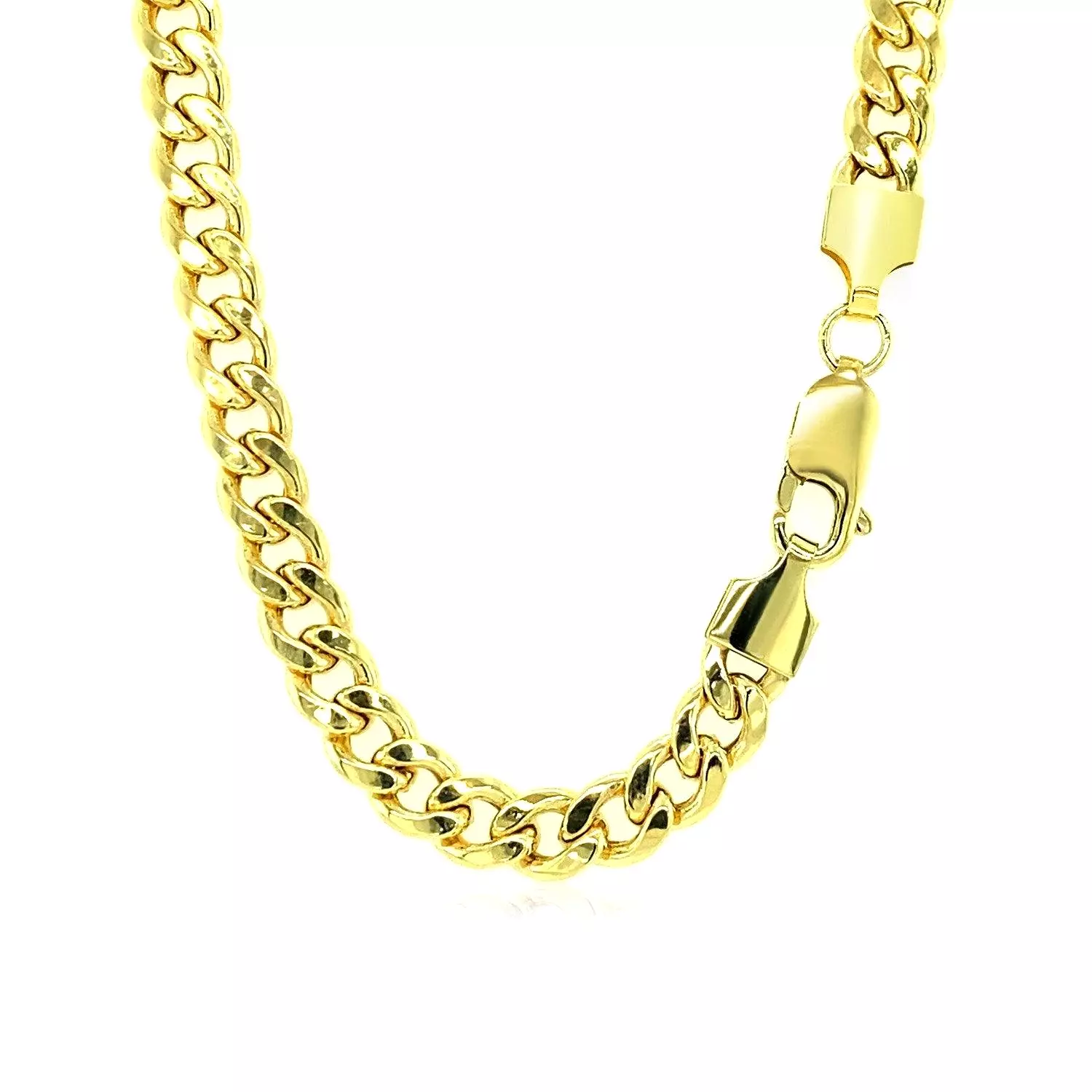 5.3mm 10k Yellow Gold Light Miami Cuban Chain