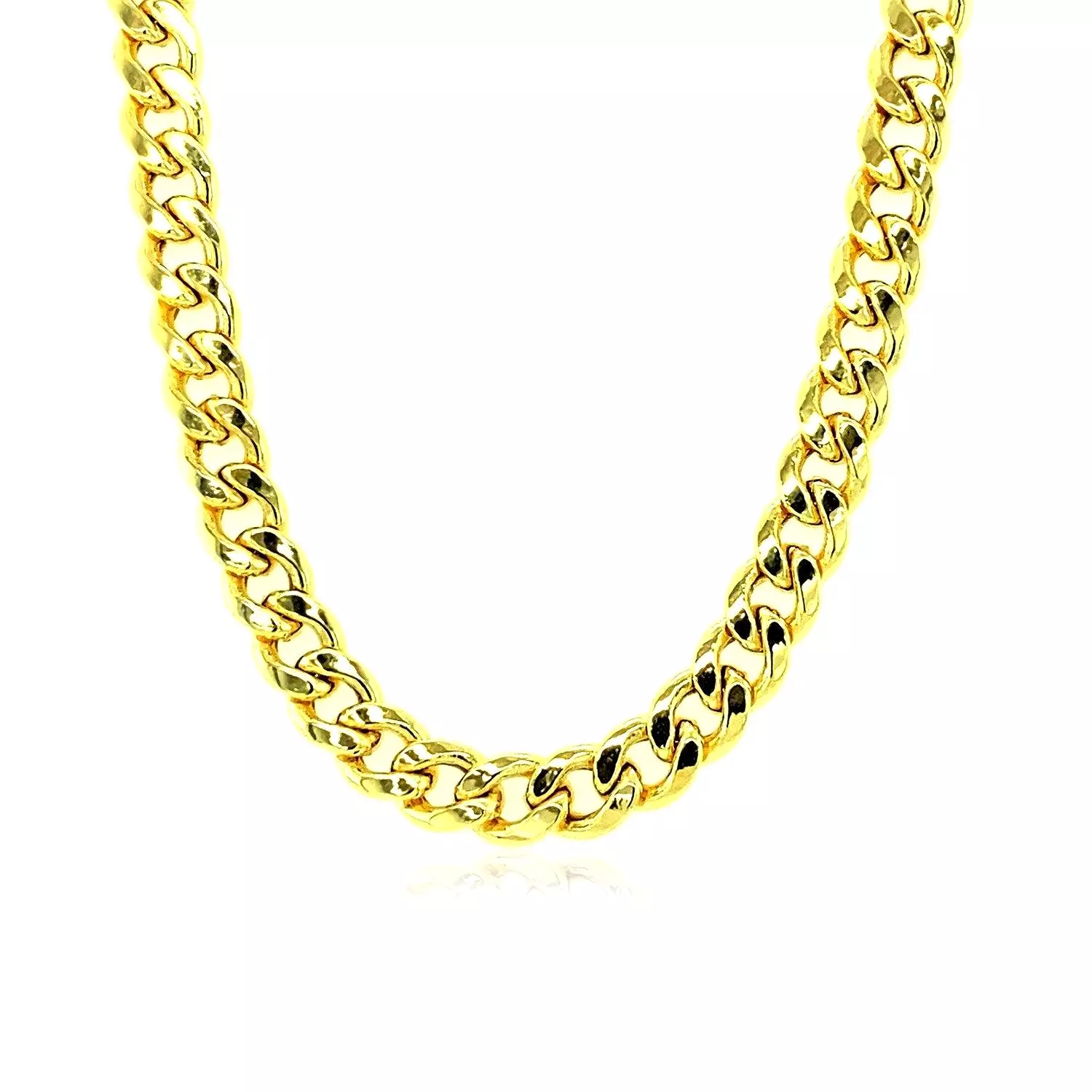 5.3mm 10k Yellow Gold Light Miami Cuban Chain