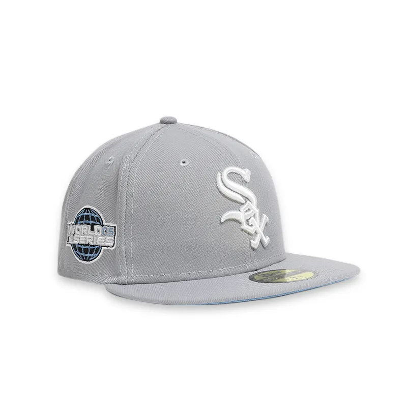 [70637571] Chicago White Sox Men's Grey Fitted Hats