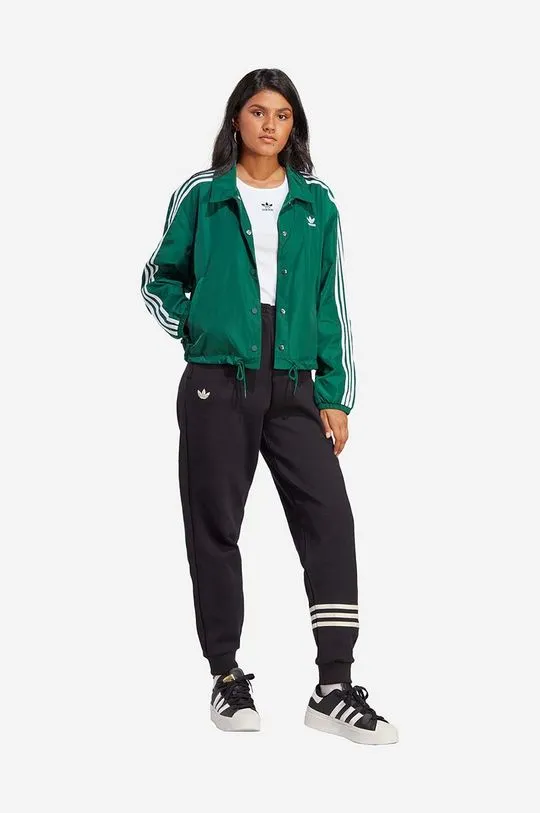 adidas Originals jacket Coach Jacket women's green color