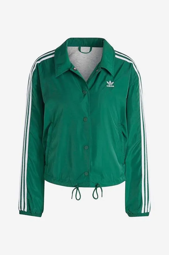 adidas Originals jacket Coach Jacket women's green color