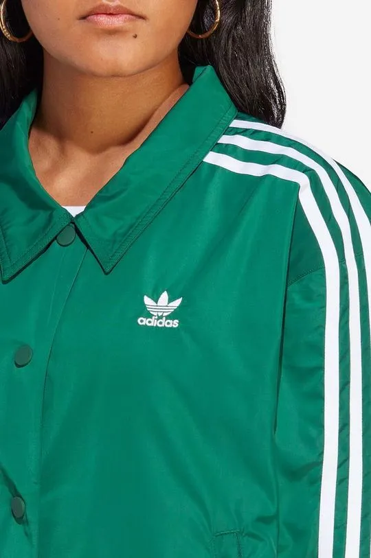 adidas Originals jacket Coach Jacket women's green color