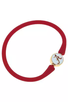 Alabama Crimson Tide Silicone Bali Bracelet in Crimson