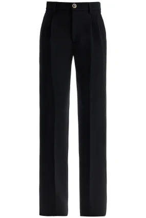 Alessandra Rich Woolen Cigarette Pants For Women   Black