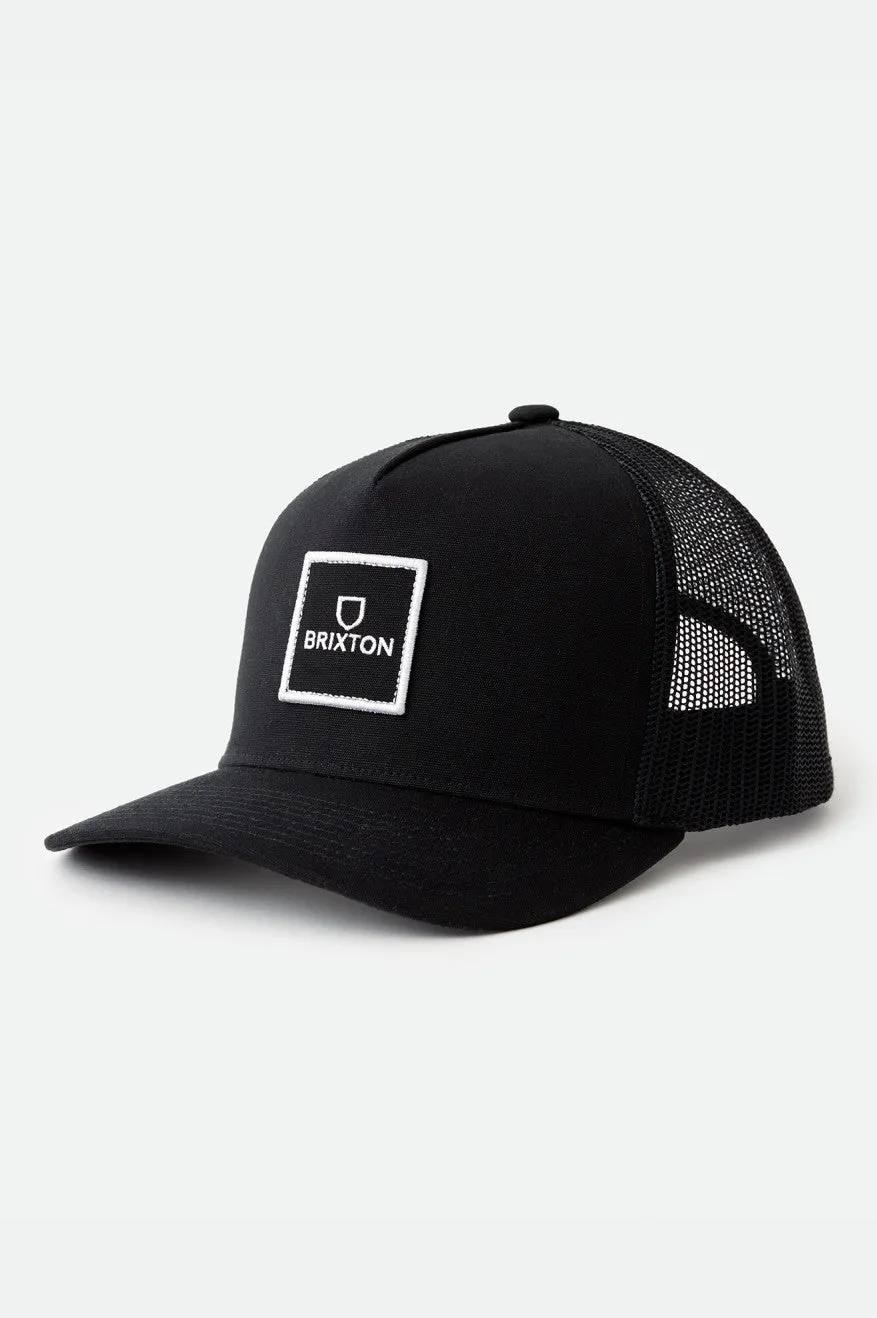 Alpha Block Netplus Trucker Hat - Black