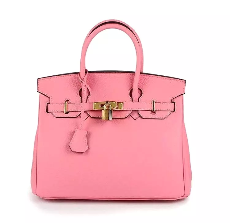 Angela Togo Leather Tote Padlock Bag