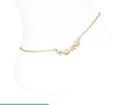 Anklet-Linked Gold Sea Life