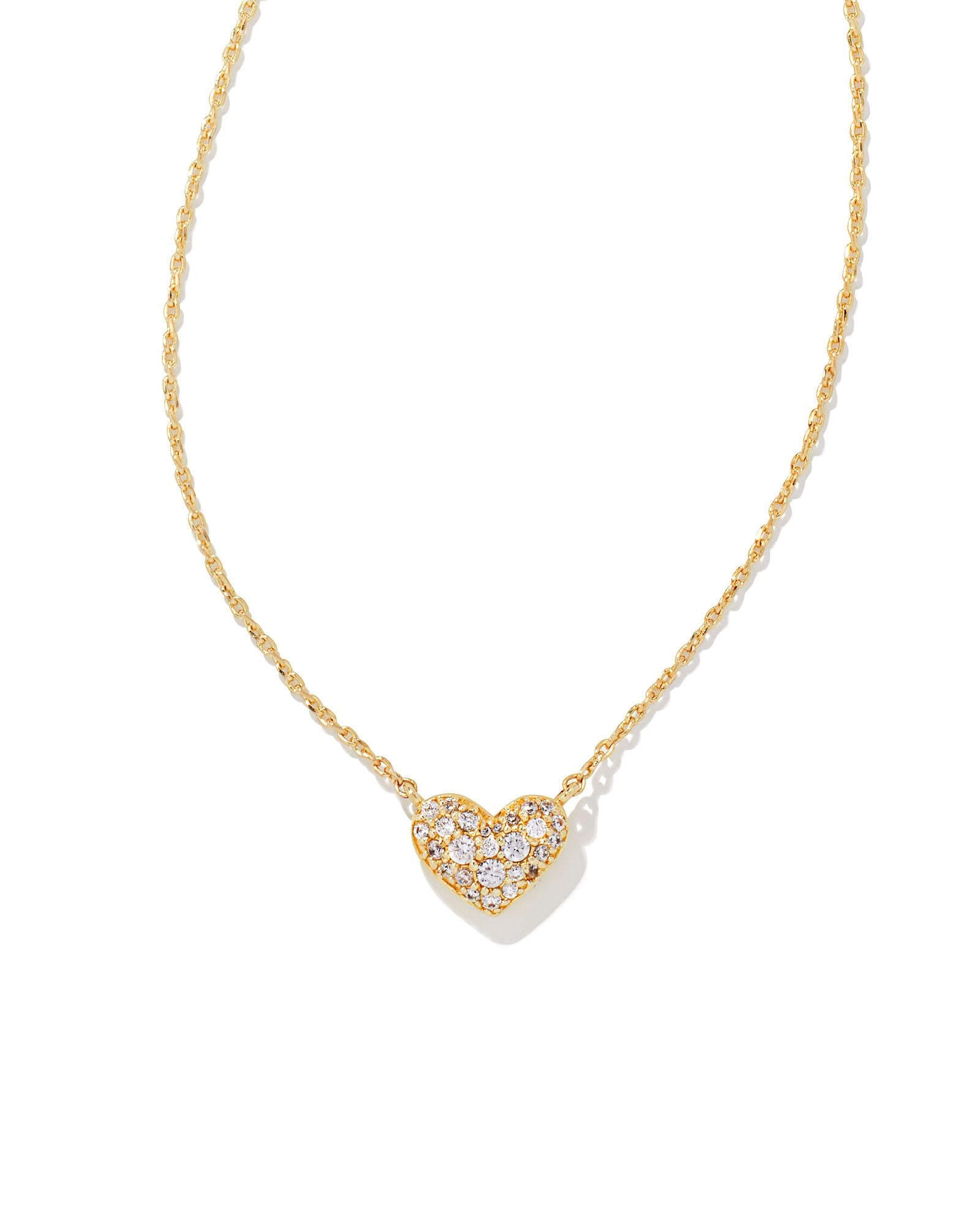 Ari Pavé Crystal Heart Necklace