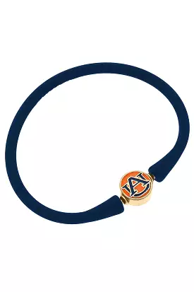 Auburn Tigers Enamel Silicone Bali Bracelet in Navy