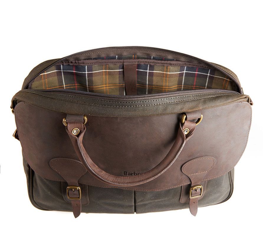 Barbour Wax Leather Briefcase