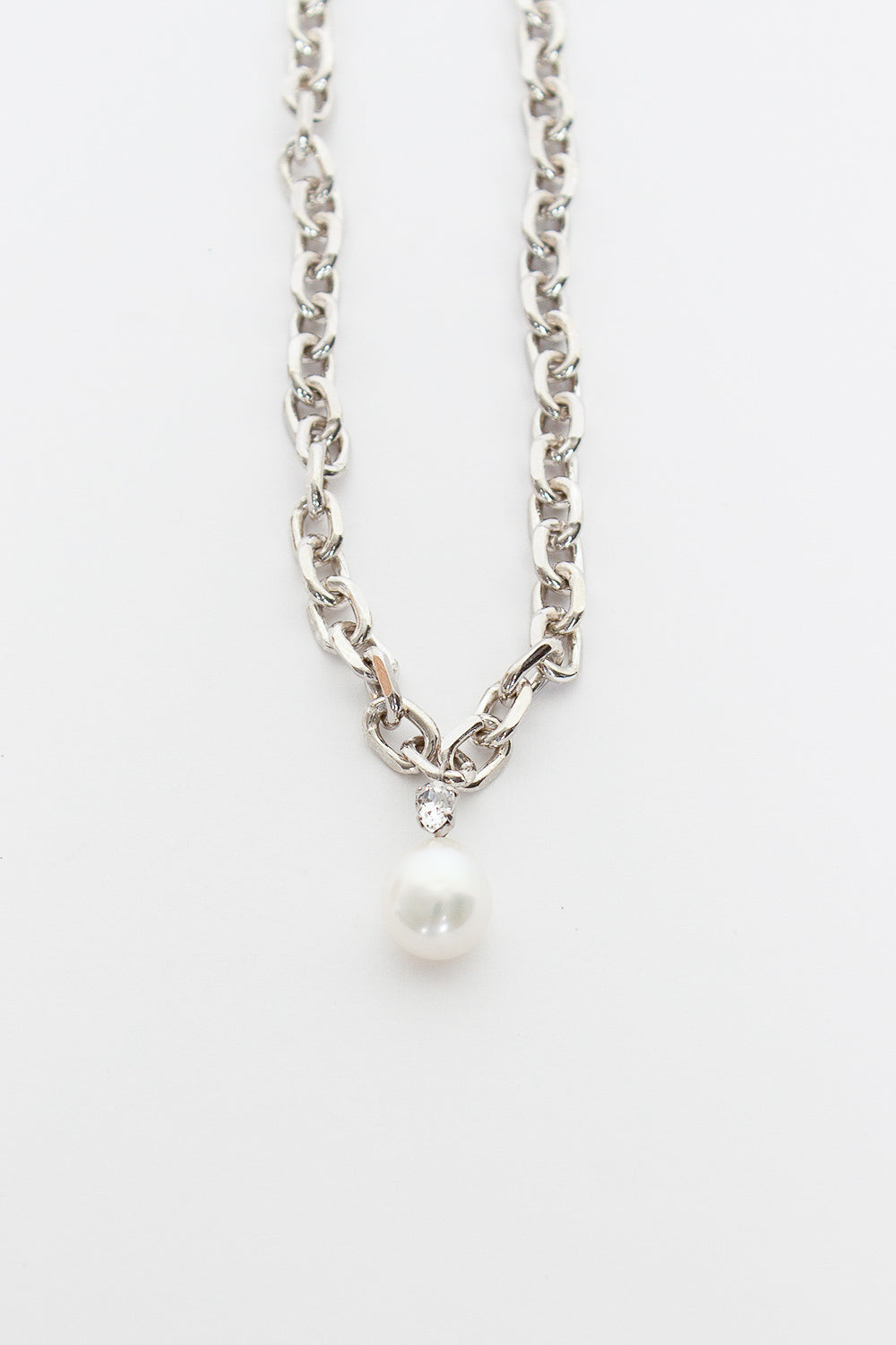 Baroque Pearl Chain Necklace