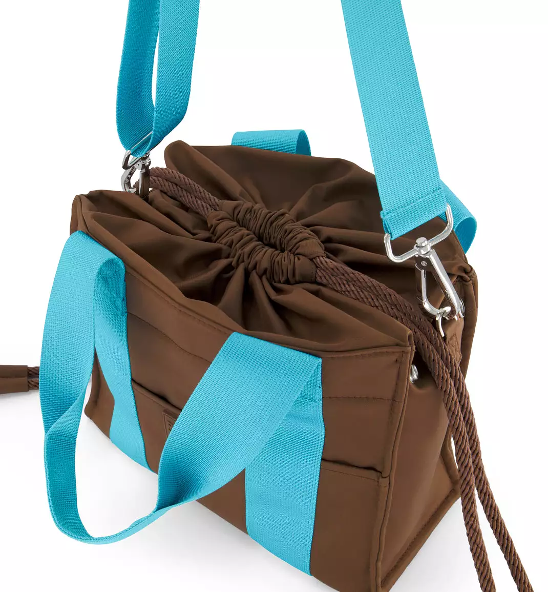 Big Time Mini Tote | Nutmeg and Turquoise Sea