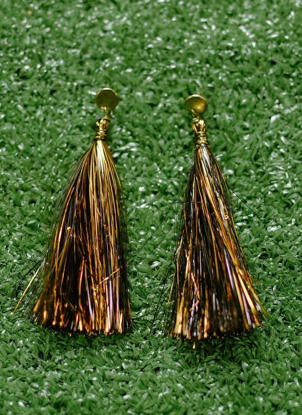 Black & Gold Shimmer Tassels