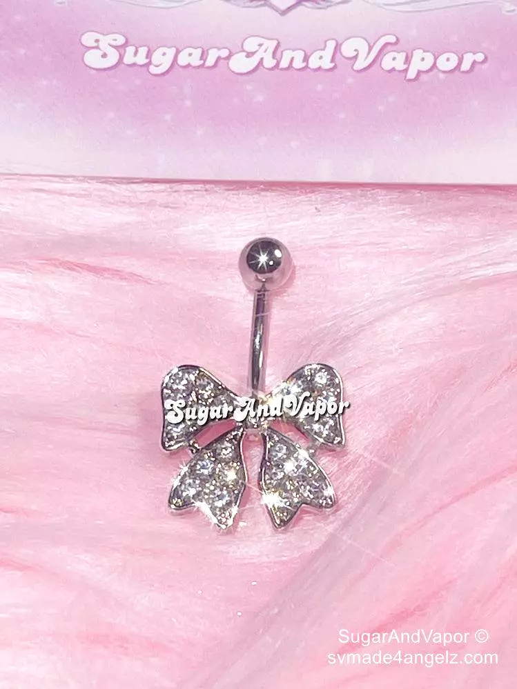 Bling Cute Bownots Belly Ring