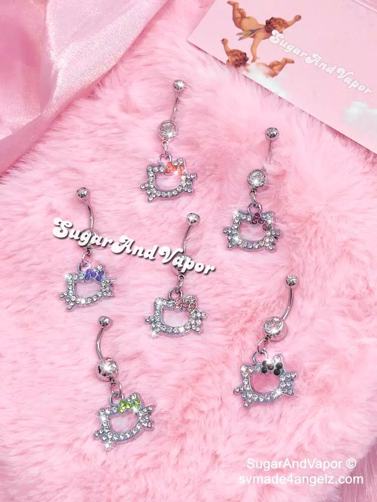 Bling Kitty Belly Ring