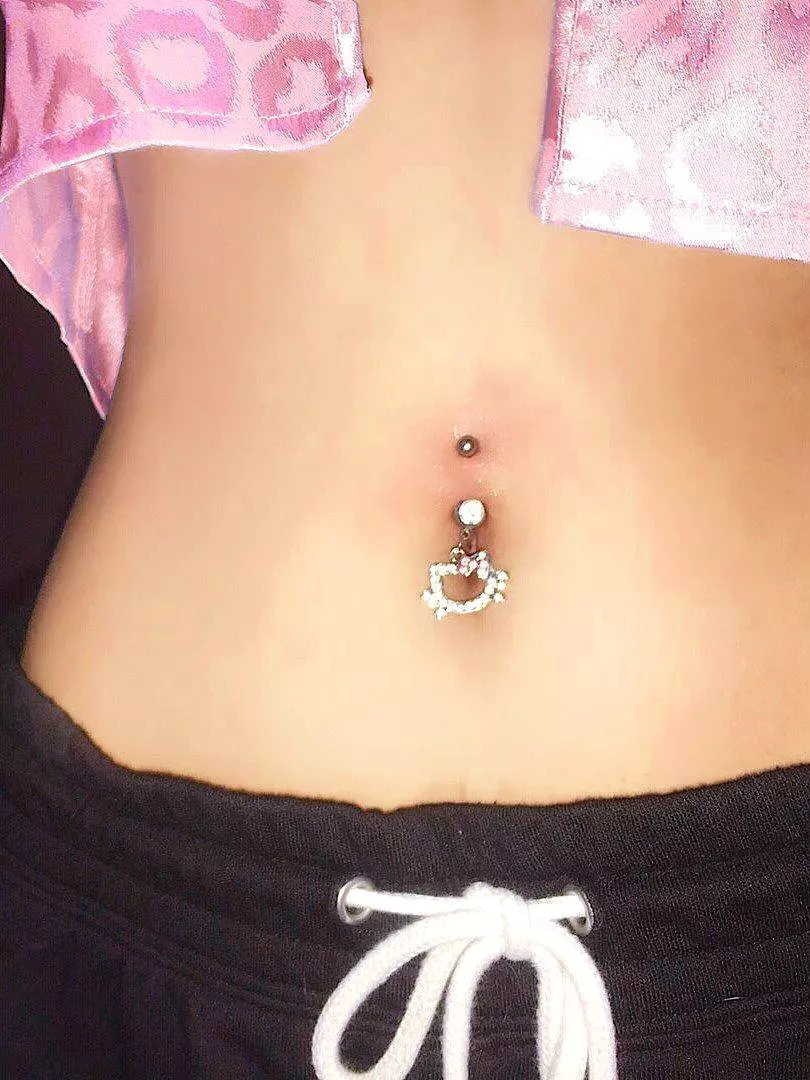 Bling Kitty Belly Ring