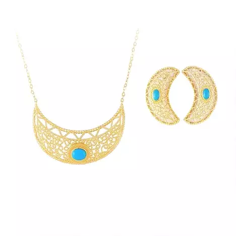 Blue Stone set For Women