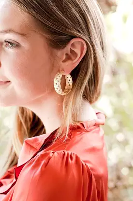 Braided Gold Hoop Earrings