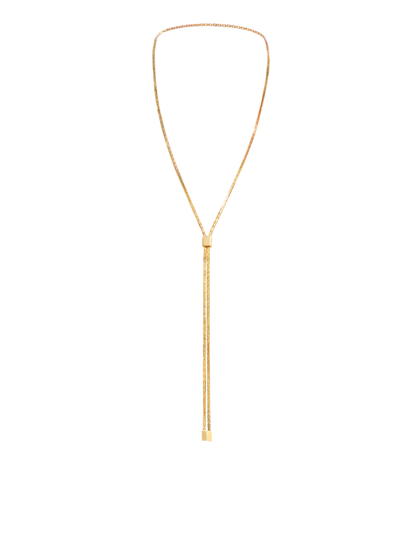 BRASS BIANCA LARIAT NECKLACE