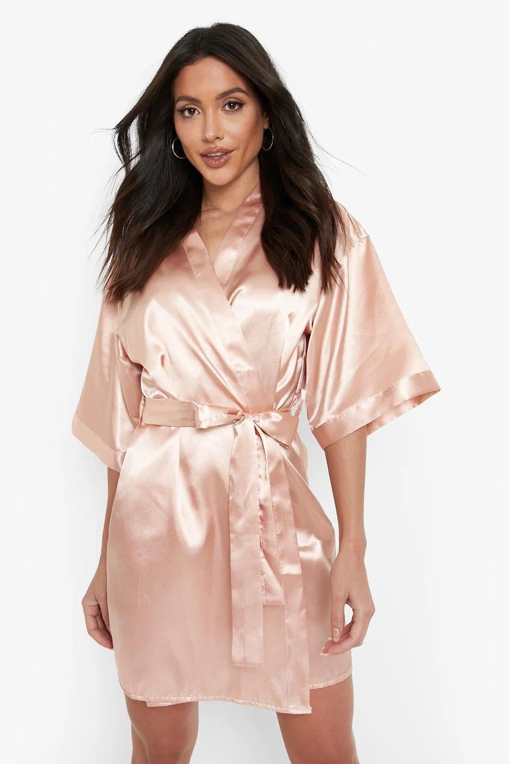 Bride Squad Rhinestone Satin Robe