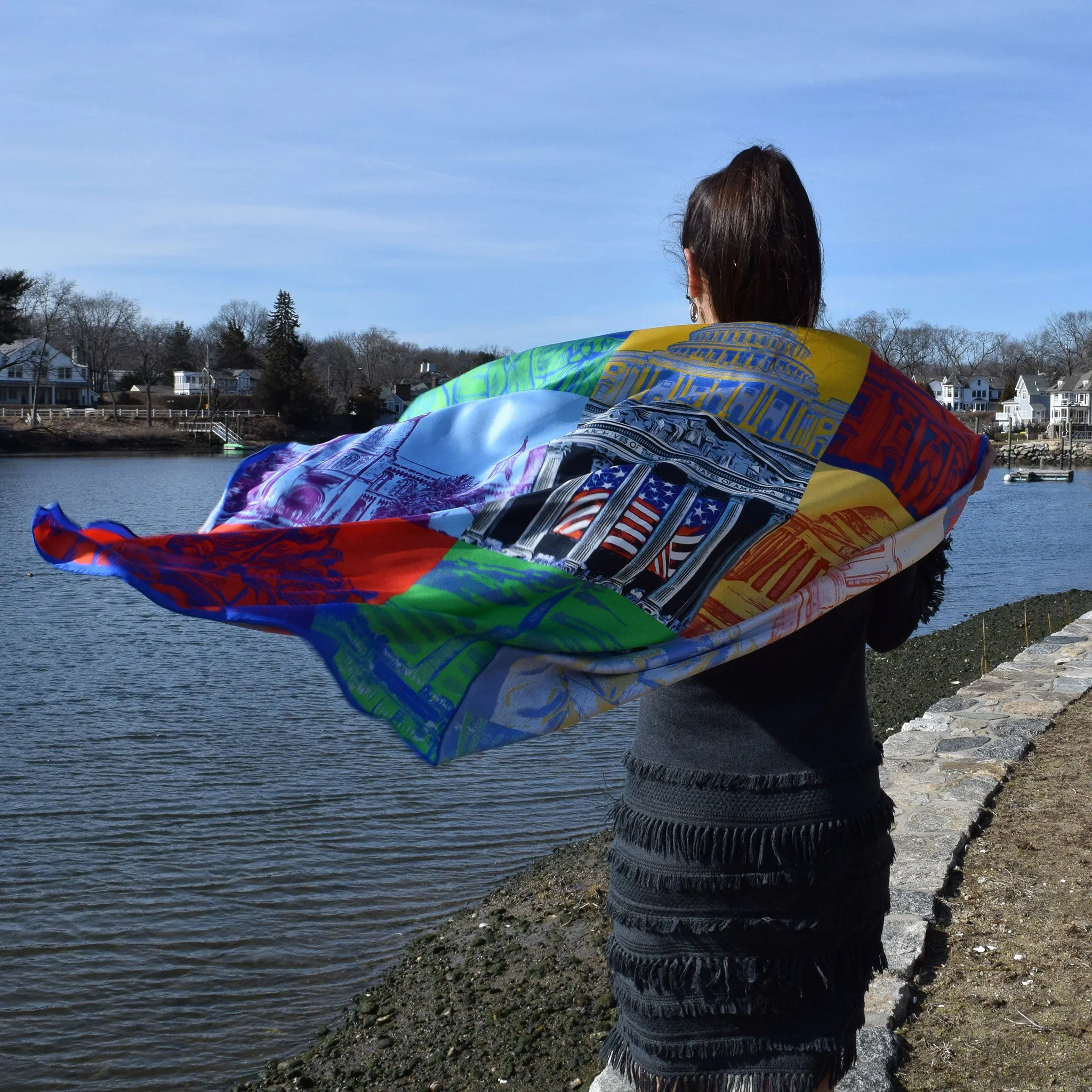 Capital Landmarks Art Scarf