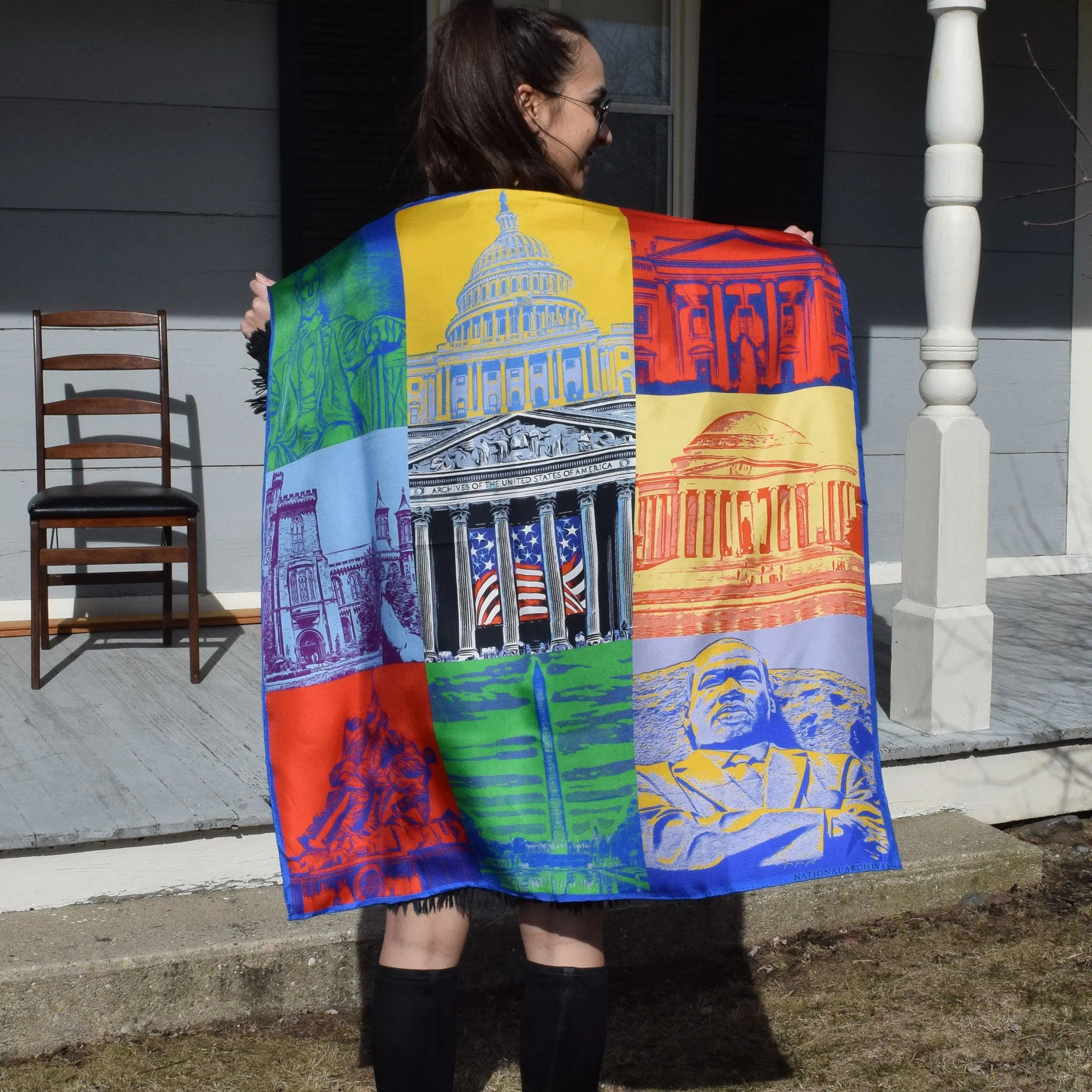 Capital Landmarks Art Scarf