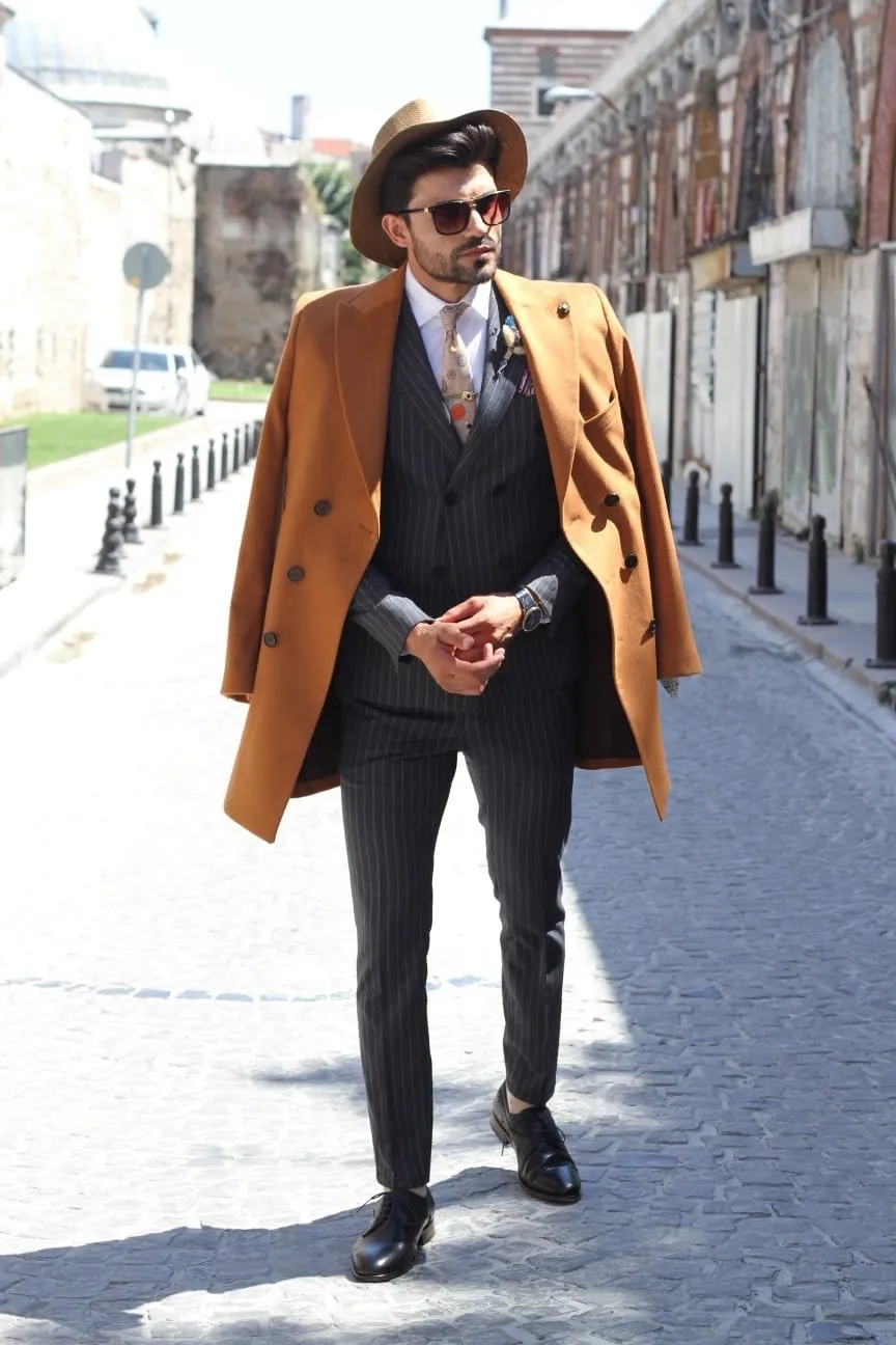 Capros Wool Coat in Camel Limited