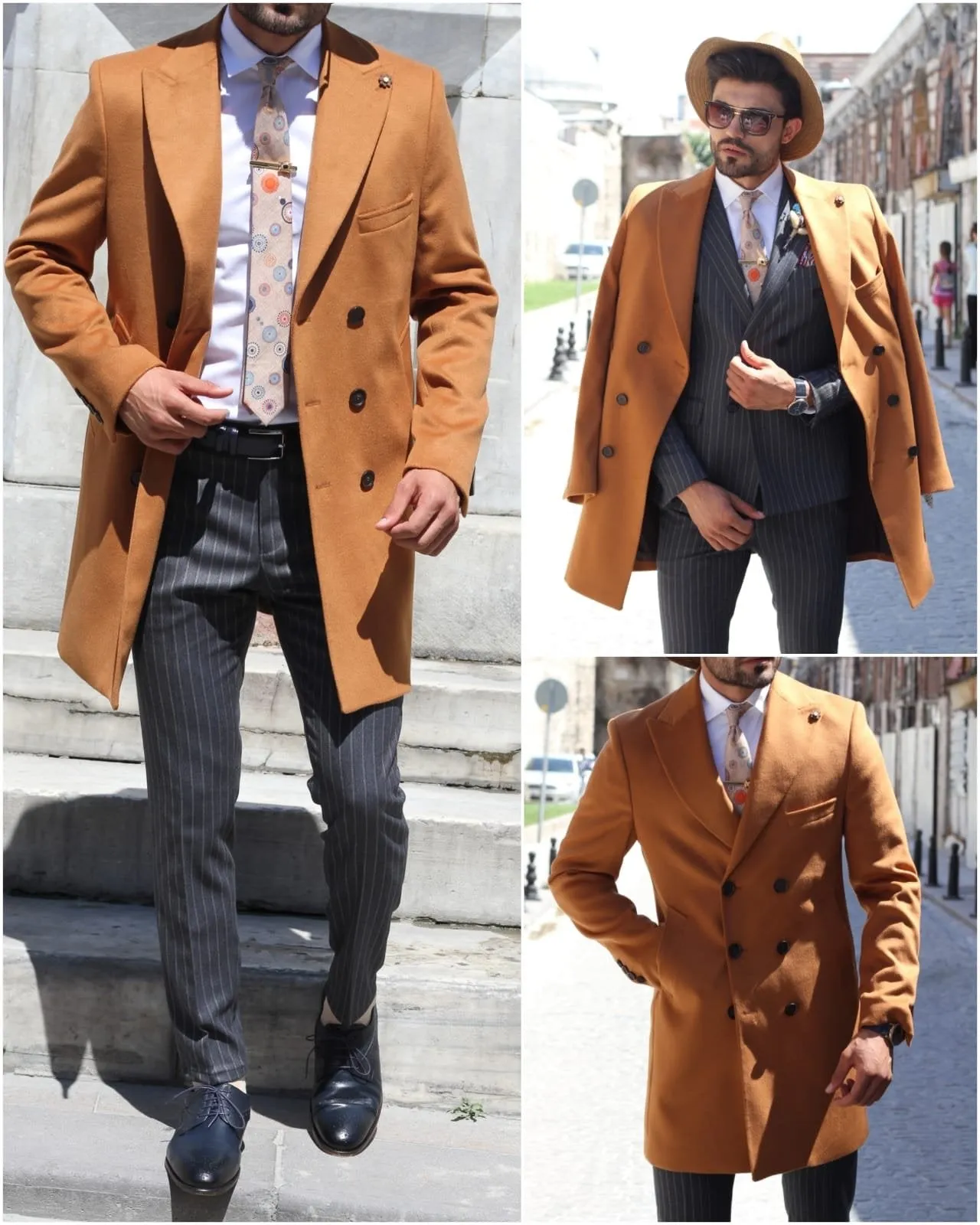 Capros Wool Coat in Camel Limited