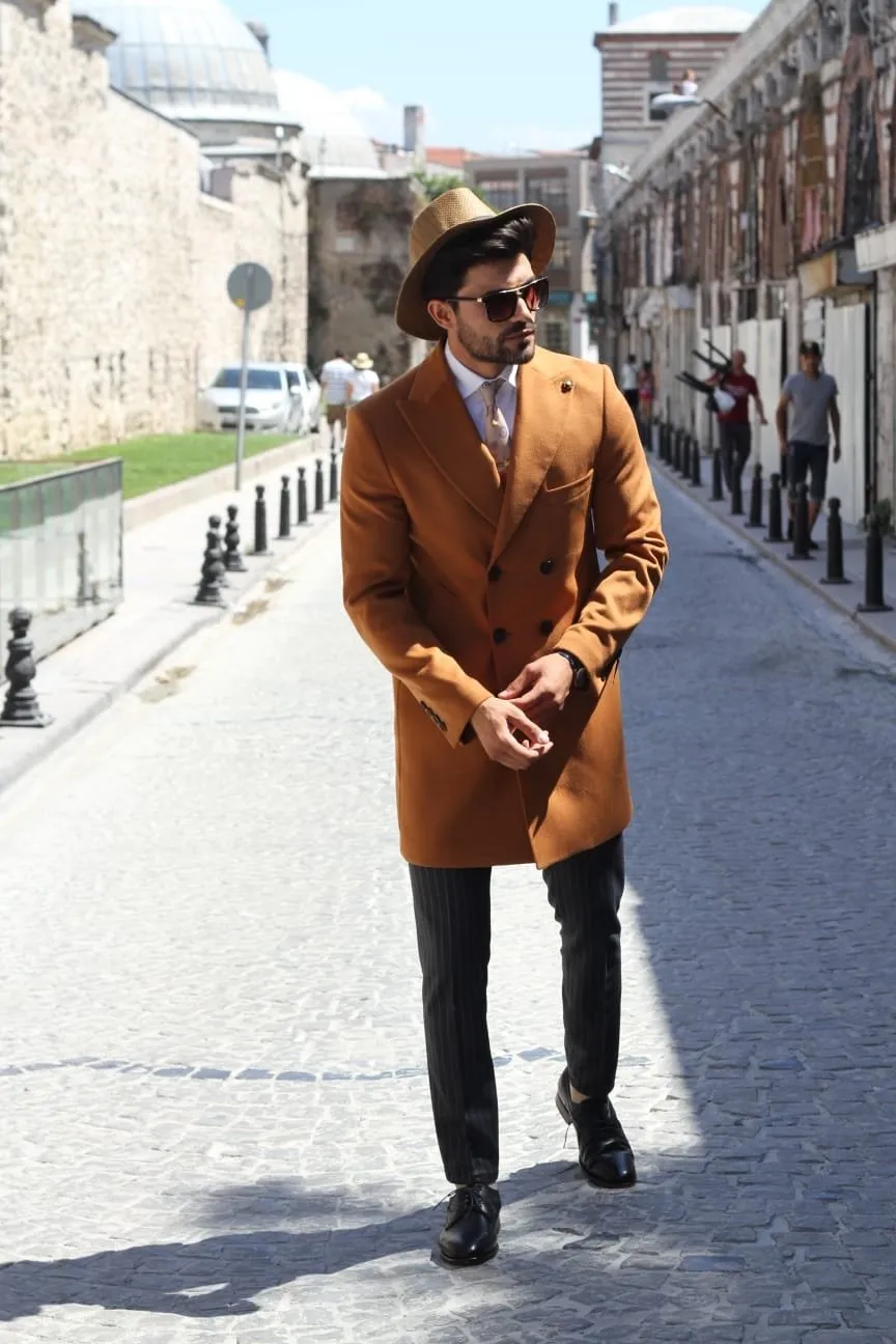 Capros Wool Coat in Camel Limited