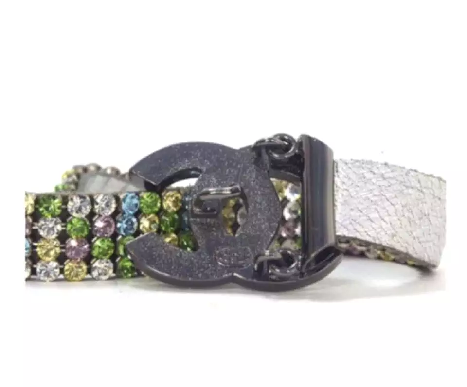 Chanel 05A MultiColor CC Strass Swarovski crystal Belt