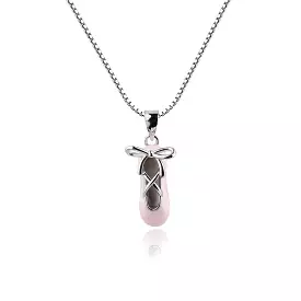 Cherished Moments Sterling Silver Ballet Slipper Necklace