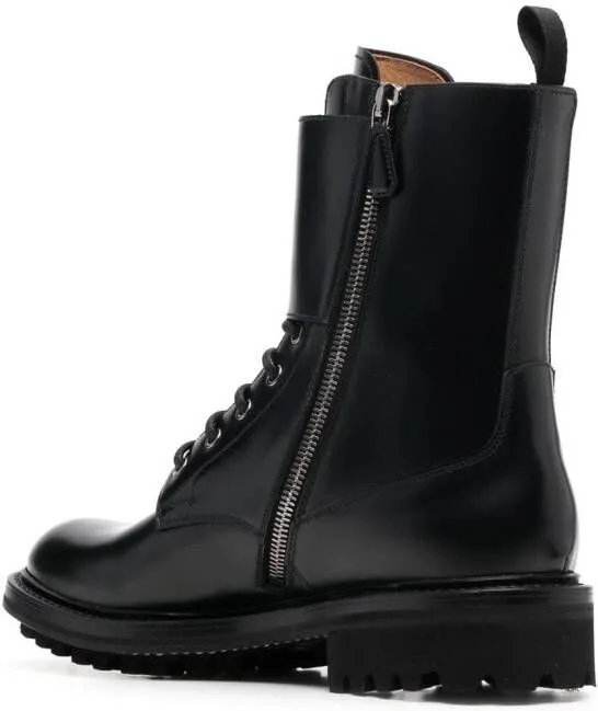 Church's buckled leather boots Black