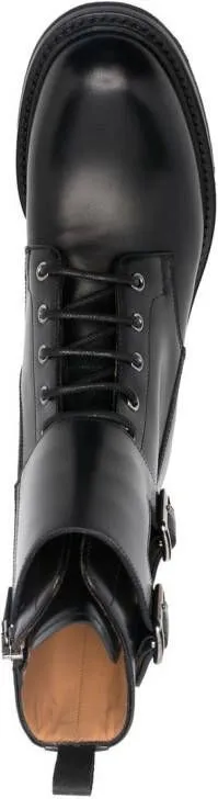 Church's buckled leather boots Black