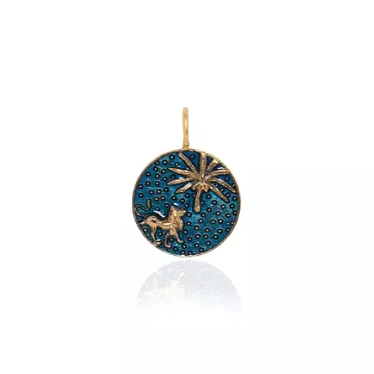 Circe's Heron Pendant Charm,Turquoise