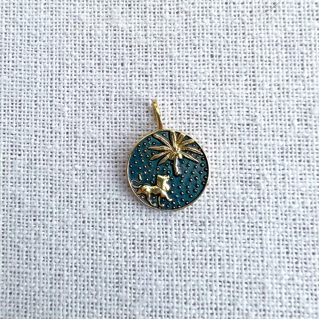 Circe's Heron Pendant Charm,Turquoise