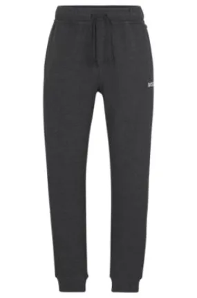 Cotton-blend waffle tracksuit bottoms with logo