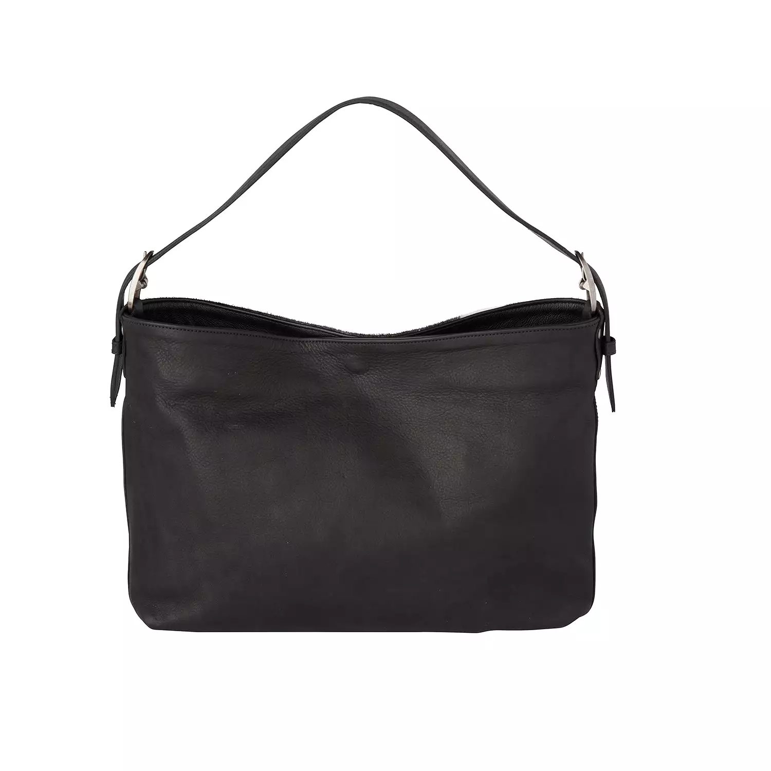 Cowprint Hobo Bag :: Black/White