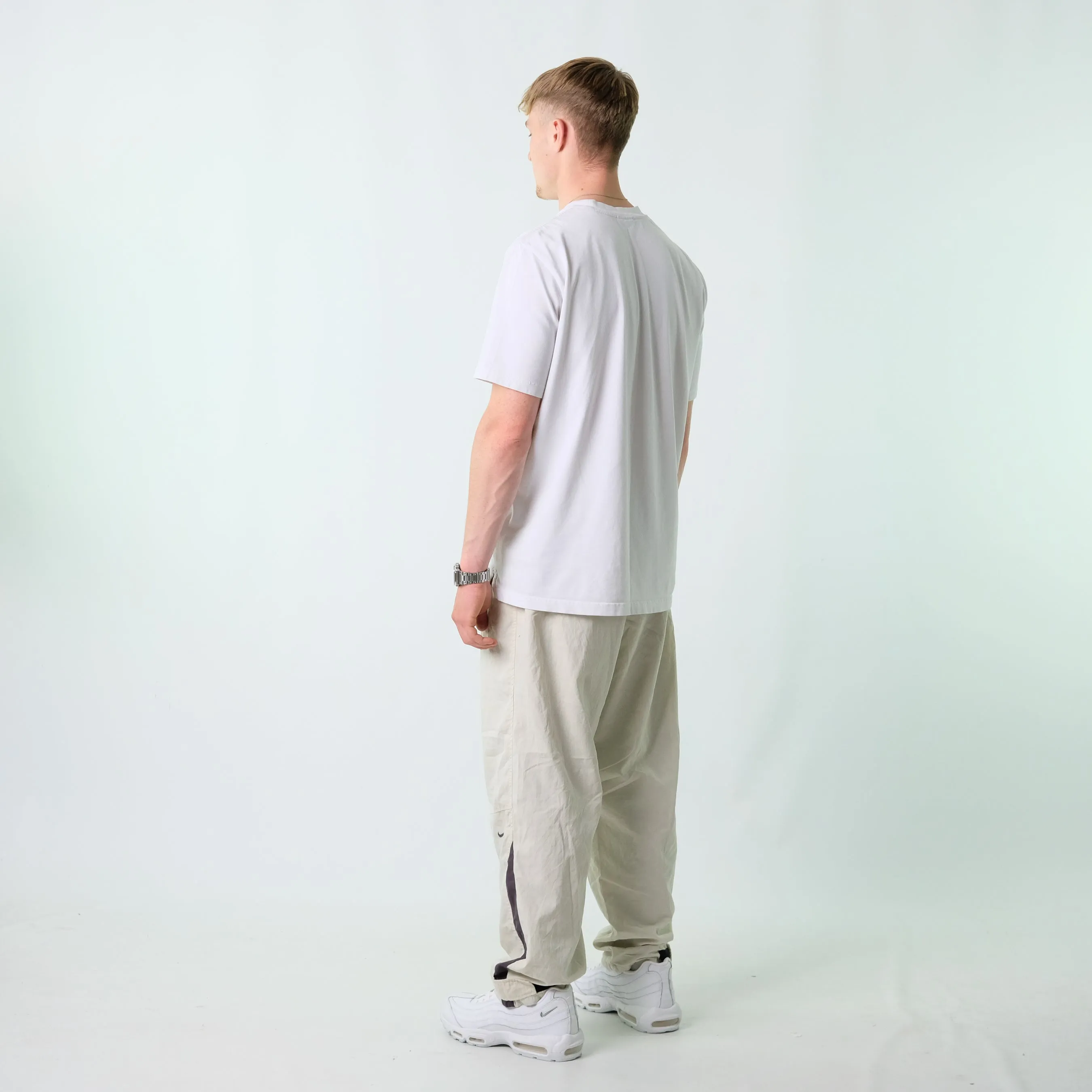 Cream y2ks Nike Tracksuit Bottoms  Baggy Pants (32x30)