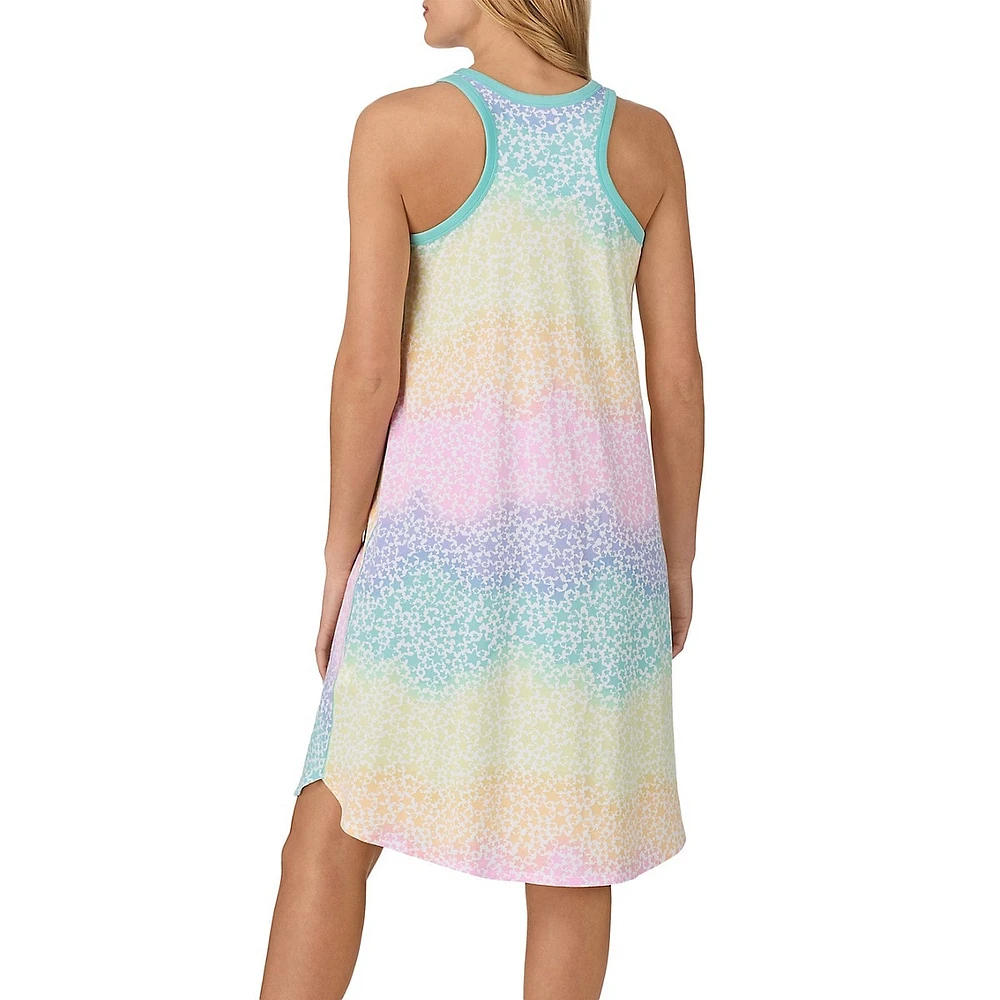 Cuddl Duds Sleeveless Racerback Midi Nightgown