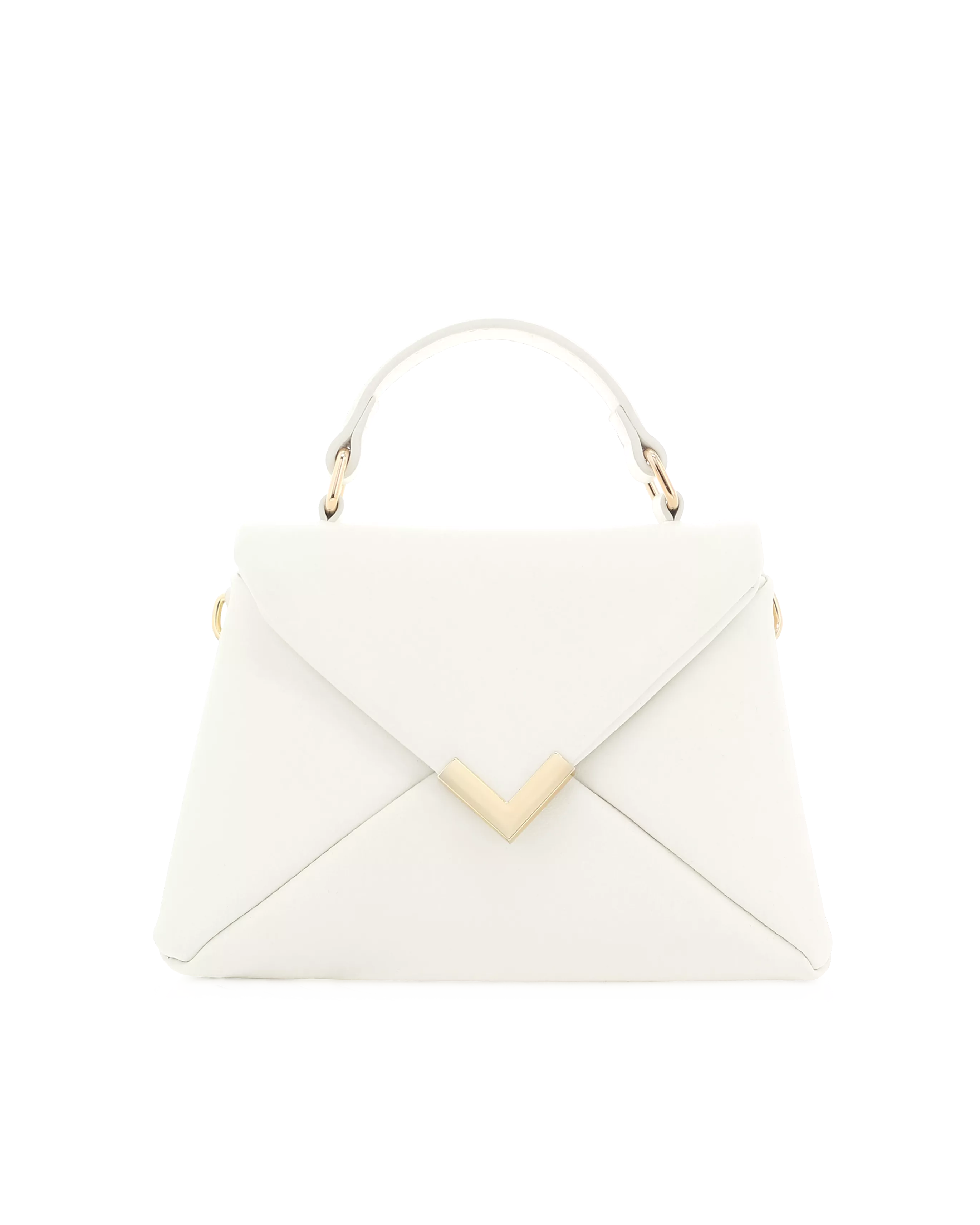 Dahlia Handle Bag in White