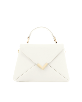 Dahlia Handle Bag in White