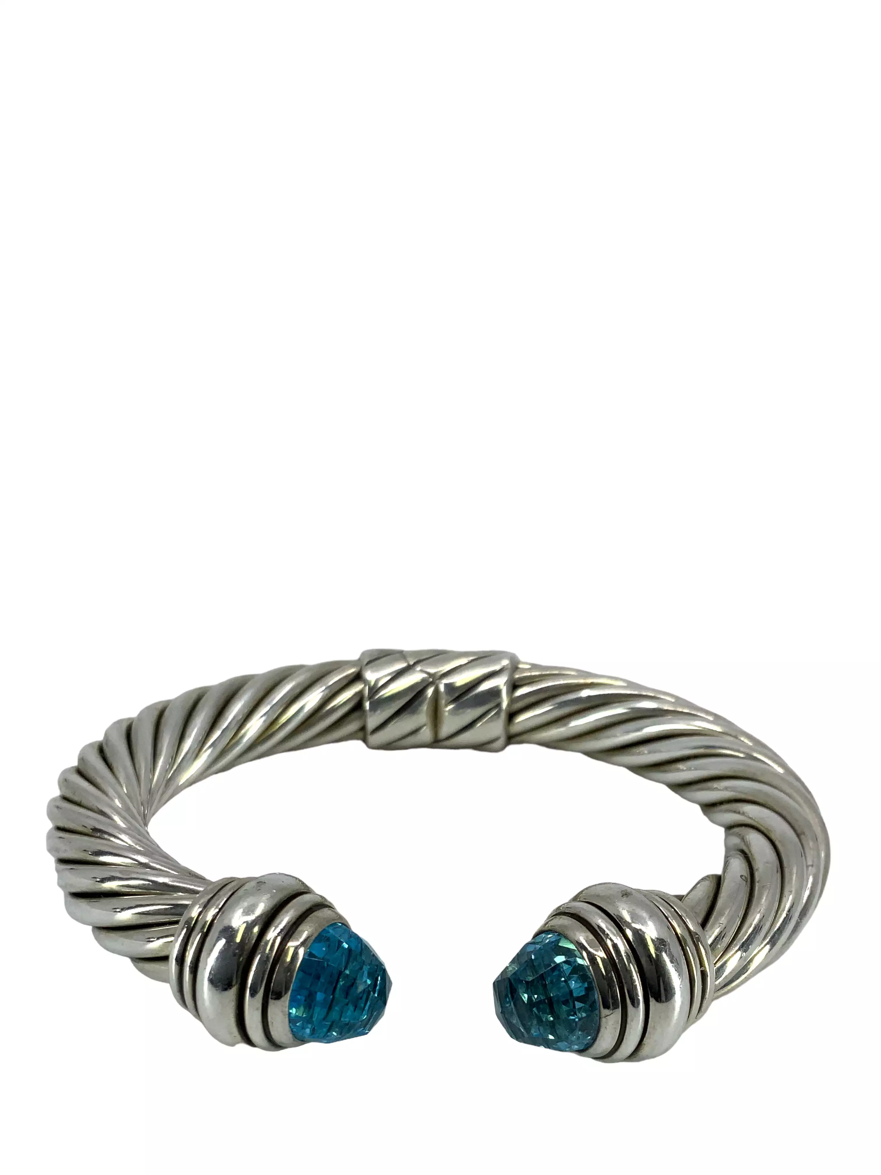 DAVID YURMAN Cable Classics 10mm Bracelet with Blue Topaz