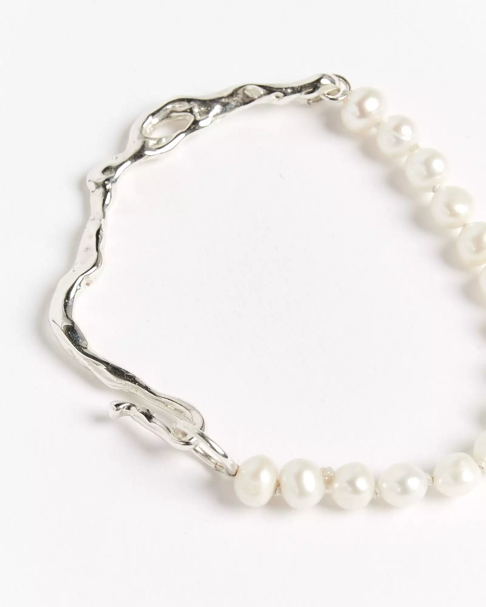 Drip Perla Bracelet in Sterling Silver