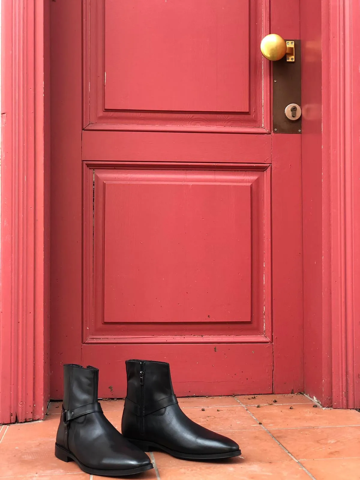 Eva Black Leather Boots