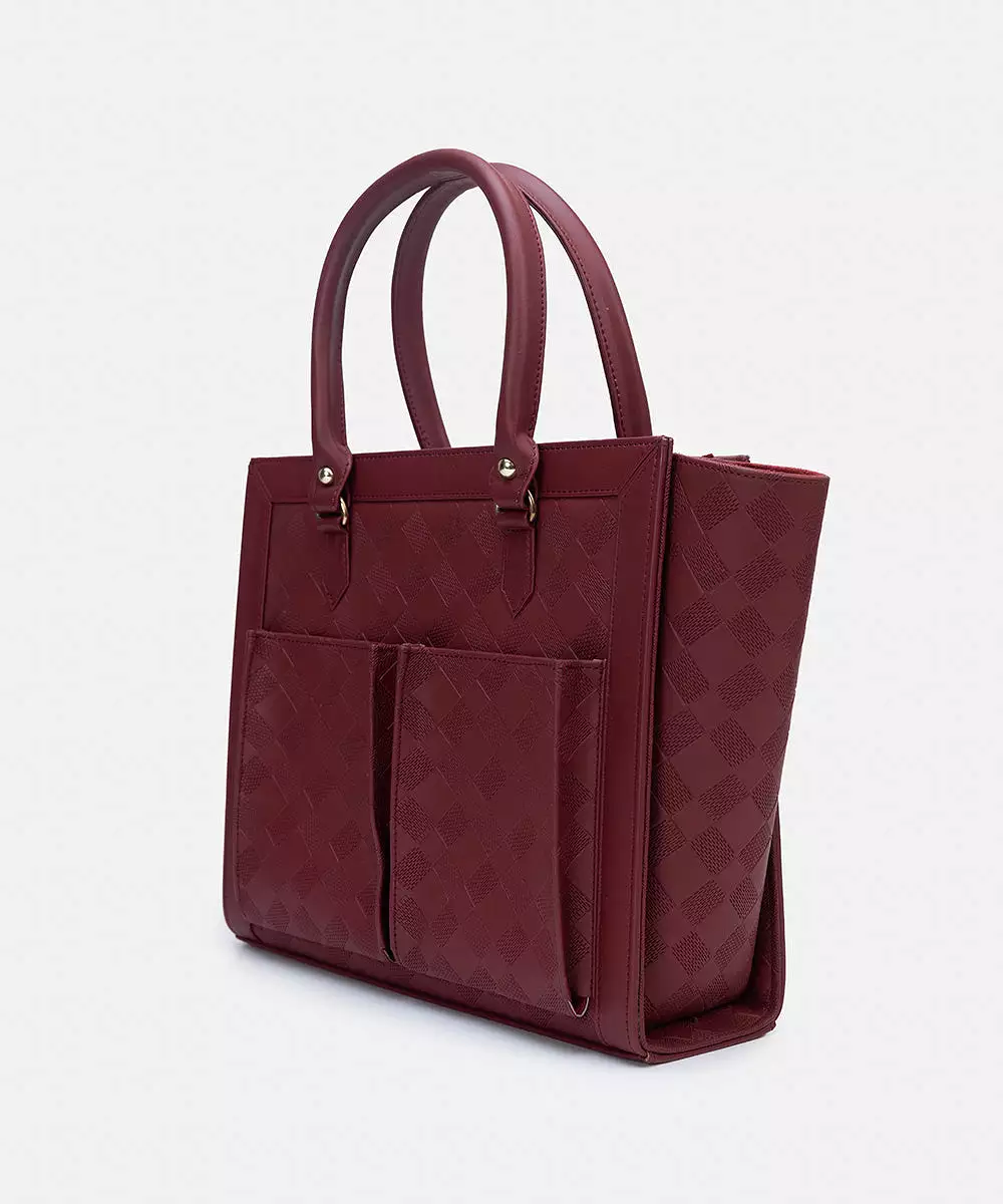 Faux Leather Tote Bag